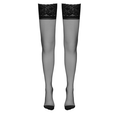 Cottelli LEGWEAR - Pończochy Podtrzymujące Z Ozdobnym Szwem I Koronką 3